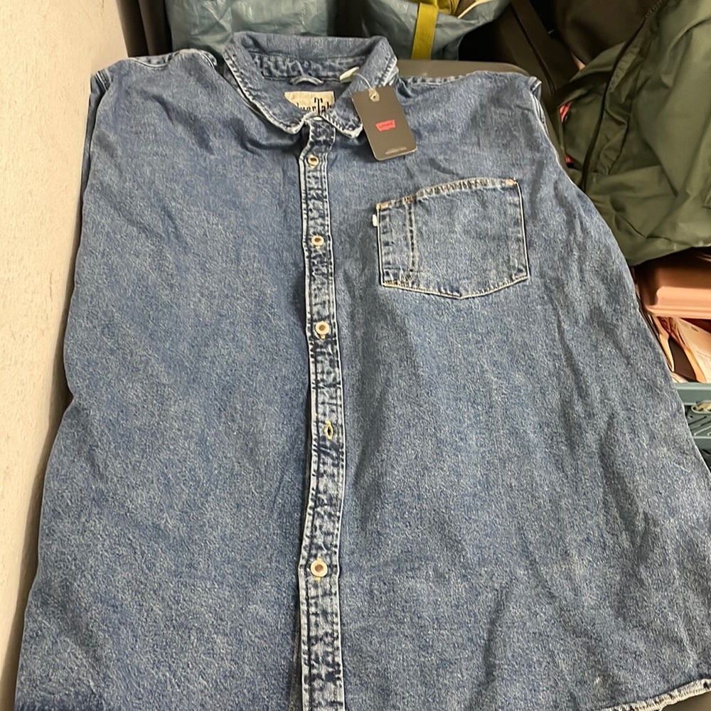 Levi’s silverTab oversized jean denim jacket shirt